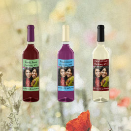 Rótulo De Garrafa De Cerveja Fotografias Azuis do Céu Personalizado para Sempre