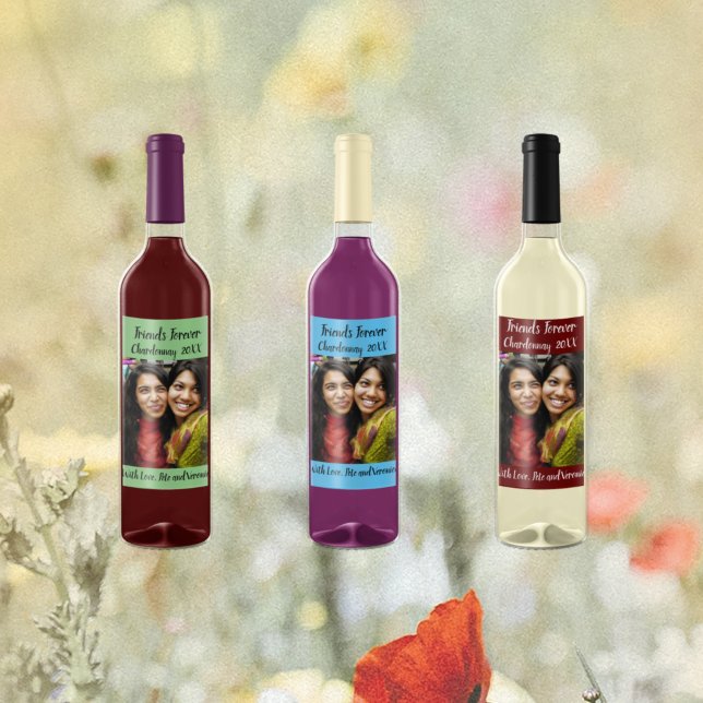 Rótulo De Garrafa De Cerveja Fotografias Azuis do Céu Personalizado para Sempre (Criador carregado)