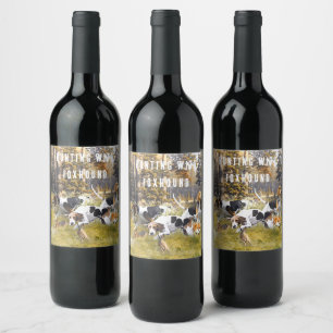 Rótulo De Garrafa De Cerveja Foxhound
