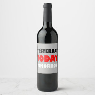 Rótulo De Garrafa De Cerveja Frase de palavras positivas do design de texto ori