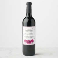 Fuchsia Elegante e Papel de Pergaminho de Prata