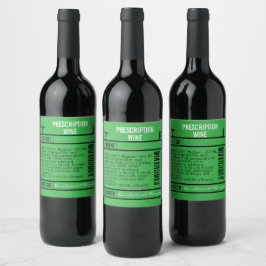 Rótulo De Garrafa De Cerveja FUN GREEN  editable Wine Labels for WINE