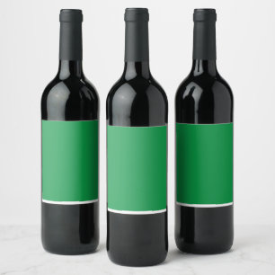 Rótulo De Garrafa De Cerveja Fundo Verde com Borda Branca para o Aest Moderno