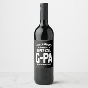 Rótulo De Garrafa De Cerveja G-Pa super Legal Presente do avô