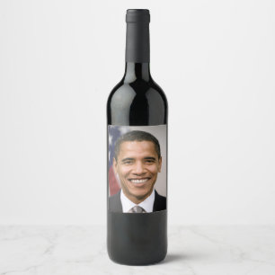 Rótulo De Garrafa De Cerveja Gabinete do Presidente Eleitor Barack Obama