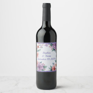 Rótulo De Garrafa De Cerveja Garden Gala Watercolor