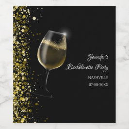 Rótulo De Garrafa De Cerveja Garotas, fim de semana, festa de solteira ouro gan