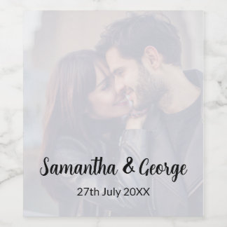 Rótulo De Garrafa De Cerveja Garrafa de Vinho de Casamento Personalizada Com Fo