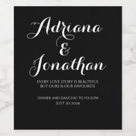 Rótulo De Garrafa De Cerveja Garrafa de Vinho de Casamento Personalizado com Pr