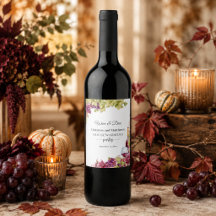 Garrafa de Vinho Festa de Inauguração Casa Chic