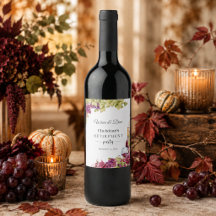 Garrafa de Vinho para Festa de Aposentadoria Chic 
