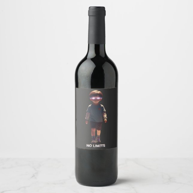 Rótulo De Garrafa De Cerveja Garrafa sem LIMITES  (Frente)