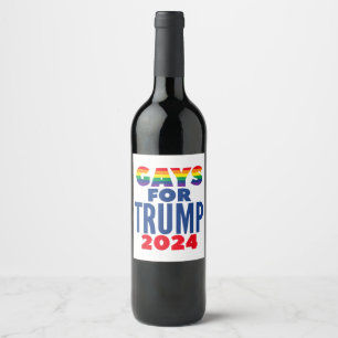 Rótulo De Garrafa De Cerveja Gay Para A Eleição De Trump 2024