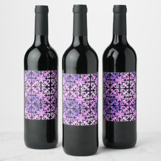 Rótulo De Garrafa De Cerveja Geometria Oculta da Natureza Abstrata Geométrica