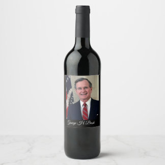 Rótulo De Garrafa De Cerveja George H Bush