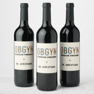 Rótulo De Garrafa De Cerveja Ginecologista Obstetrícia Personalizada