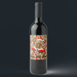 Rótulo De Garrafa De Cerveja Gingerbread Man Christmas Santa Claus Throw Pillow<br><div class="desc">Cute and Festive Christmas,  Gingerbread Man Cookie with Santa Claus Red Beanie and Boots Happy and smiling Vector Character isolated on white. Original Vector Hi Resolution/Hi Quality Graphic Art Design Copyright BluedarkArt TheChameleonArt.</div>