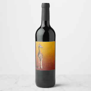 RÓTULO DE GARRAFA DE CERVEJA GIRAFA