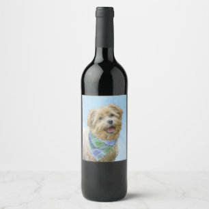 Rótulo De Garrafa De Cerveja Glen de Imaal Terrier Painting - Arte Original de
