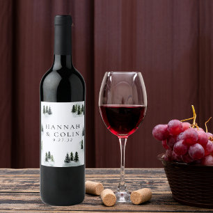 Rótulo De Garrafa De Cerveja Glen White Green - Montanha Verde Verde Verde