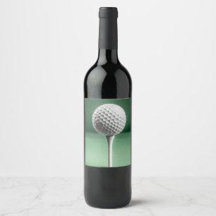 Rótulo De Garrafa De Cerveja Golf Ball em Tee