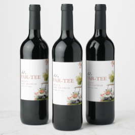 Rótulo De Garrafa De Cerveja Golf Let's Par-tee Girl Baby Shower