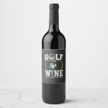 Golfe e vinho é por isso que estou aqui