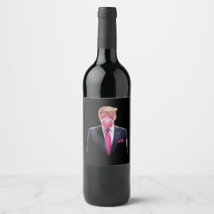 Rótulo De Garrafa De Cerveja Goma-Bola-Trump