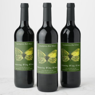 Rótulo De Garrafa De Cerveja Gonepteryx rhamni - A Borboleta Brimstone Comum