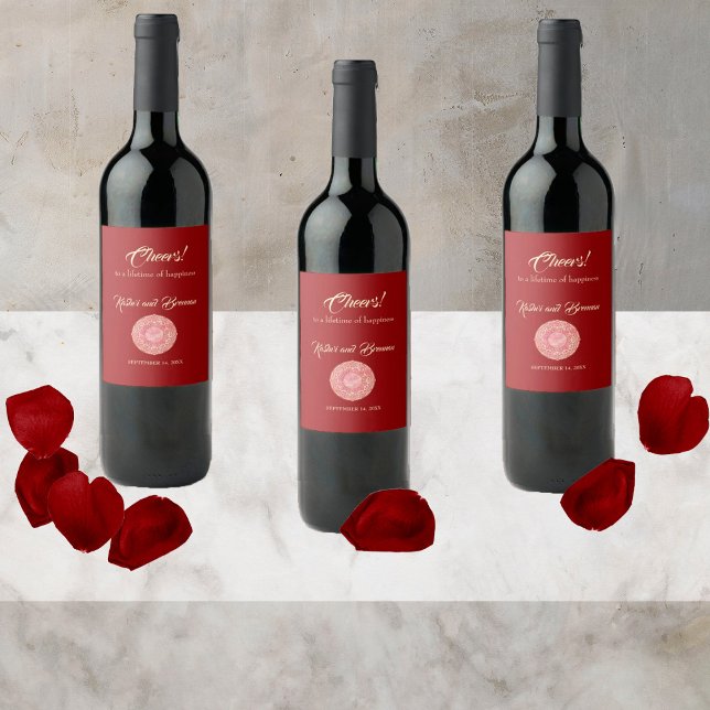 Rótulo De Garrafa De Cerveja Gorgeous Mehndi (Criador carregado)