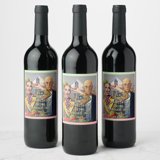 RÓTULO DE GARRAFA DE CERVEJA GÔTICO AMERICANO REVISITADO (Garrafas)