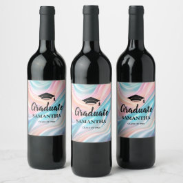 Rótulo De Garrafa De Cerveja Graduação Moderna 