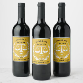 Rótulo De Garrafa De Cerveja Graduação na Faculdade de Direito