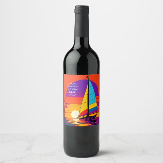Rótulo De Garrafa De Cerveja Gráfico de Aposentação de Saída (Frente)