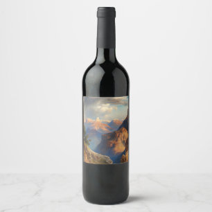 Rótulo De Garrafa De Cerveja Grand Canyon, 1912, por Thomas Moran