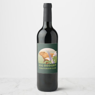 Rótulo De Garrafa De Cerveja Grande Clube de Companheiros de Capivara