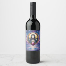 Rótulo De Garrafa De Cerveja Guardiã dos Sonhos Lunar – Guardiã da Noite.