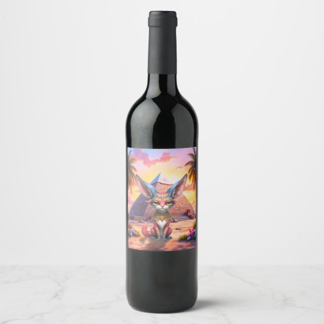 Rótulo De Garrafa De Cerveja Guardião Sagrado do Deserto (Frente)