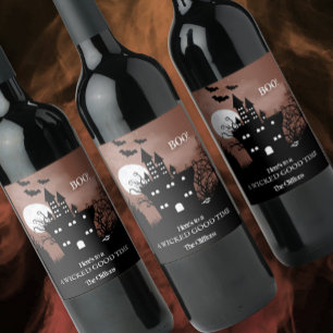 Rótulo De Garrafa De Cerveja Halloween Haunted House