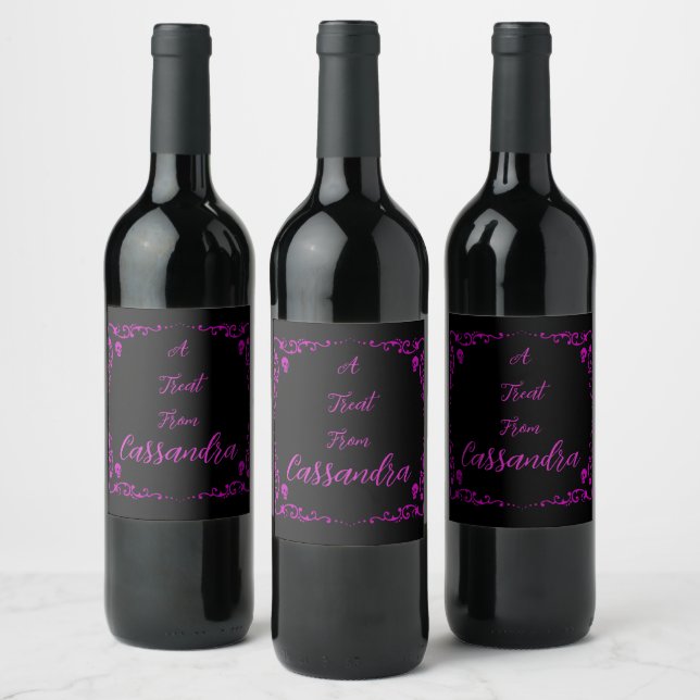 Rótulo De Garrafa De Cerveja Halloween Veneno Roxo Personalizado  (Garrafas)