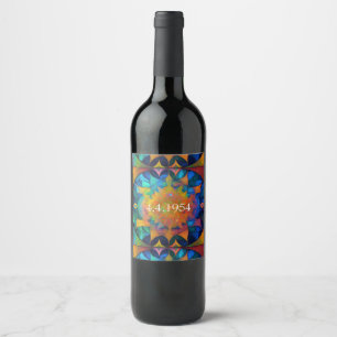 RÓTULO DE GARRAFA DE CERVEJA HIPPIE NOVA ARTE MEDITORAL