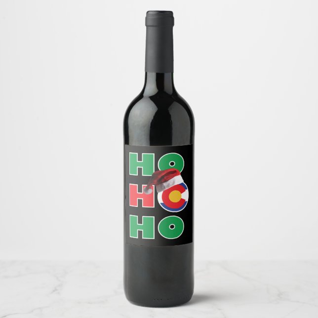 Rótulo De Garrafa De Cerveja Ho Ho Colorado (Frente)
