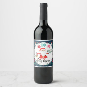 Rótulo De Garrafa De Cerveja ho ho ho ho ho ho feliz beijo presente para a namo