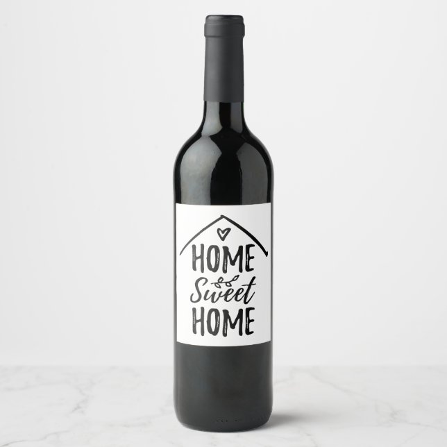 Rótulo De Garrafa De Cerveja Home Sweet Cote Nova decoração doméstica (Frente)