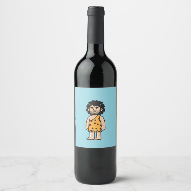 Rótulo De Garrafa De Cerveja homem da caverna Throk (Frente)
