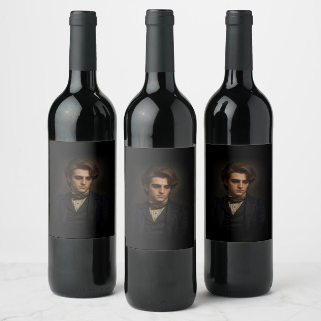 Rótulo De Garrafa De Cerveja Homem Vitoriano (Garrafas)