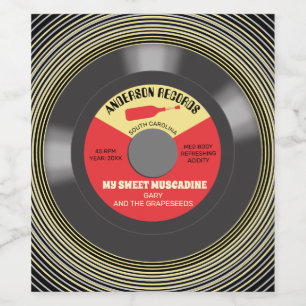 Rótulo De Garrafa De Cerveja Homemade personalizada do solteiro de vinilo