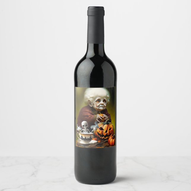 Rótulo De Garrafa De Cerveja Hora do Chá de Todos os Hallows (Frente)