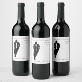 Rótulo De Garrafa De Cerveja Horário da Noite de Vinho de Casamento