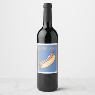 Rótulo De Garrafa De Cerveja Hot dog
